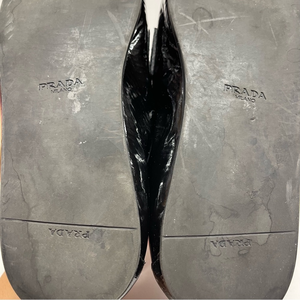 Prada Patent Leather Loafers Black Women’s Size 37 - Picture 10 of 10